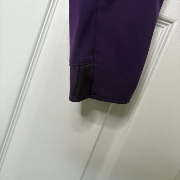 ADAR Women's Bold Purple Eggplant Scrub Pants Size Large - Picture 8 of 10